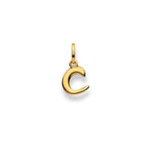 Gelbgold Buchstaben Anhänger - 18 Karat Gold - 750 - C